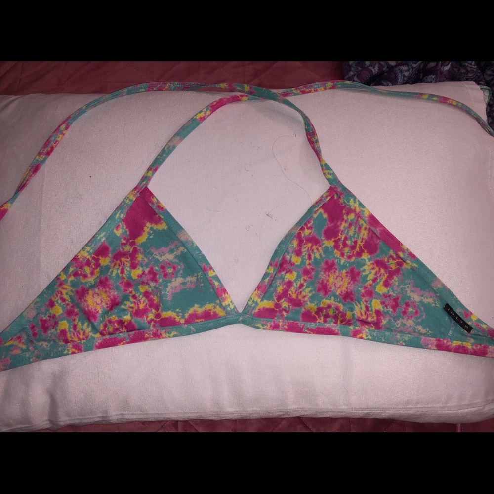 Jolyn triangle tie back top